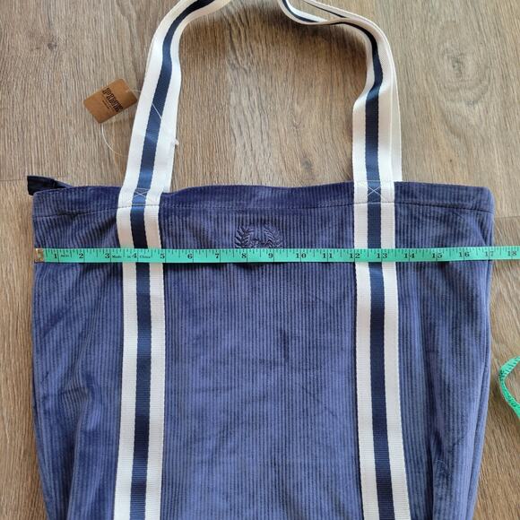 Victoria's Secret PINK Ribbed Soft Velour Blue Tote Bag - Picture 8 of 9